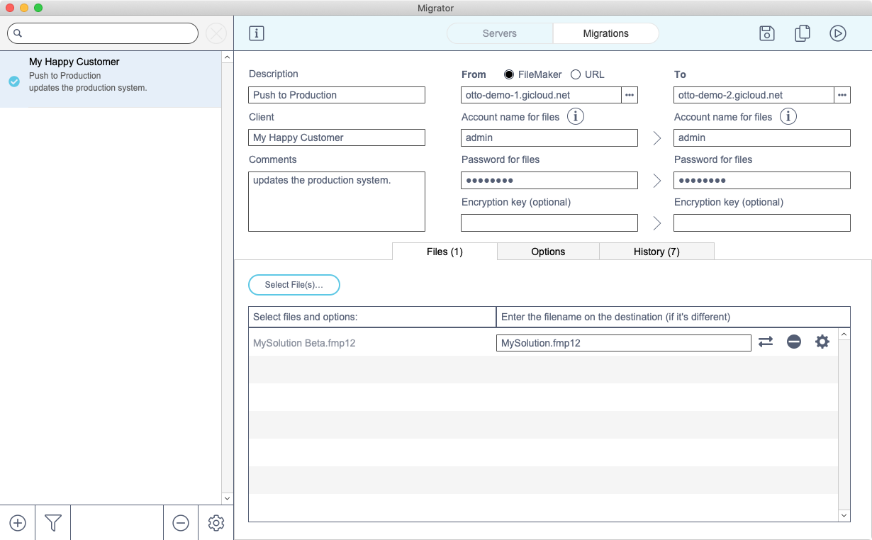 Migration Case - Simple