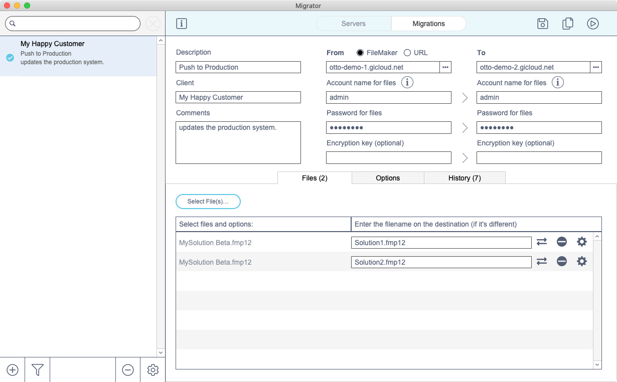 Migration Case - Multi-target List