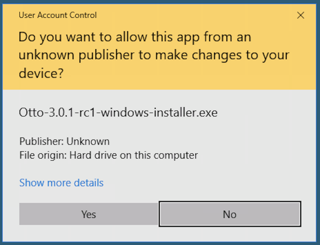 Do you allow install from unknown publisher